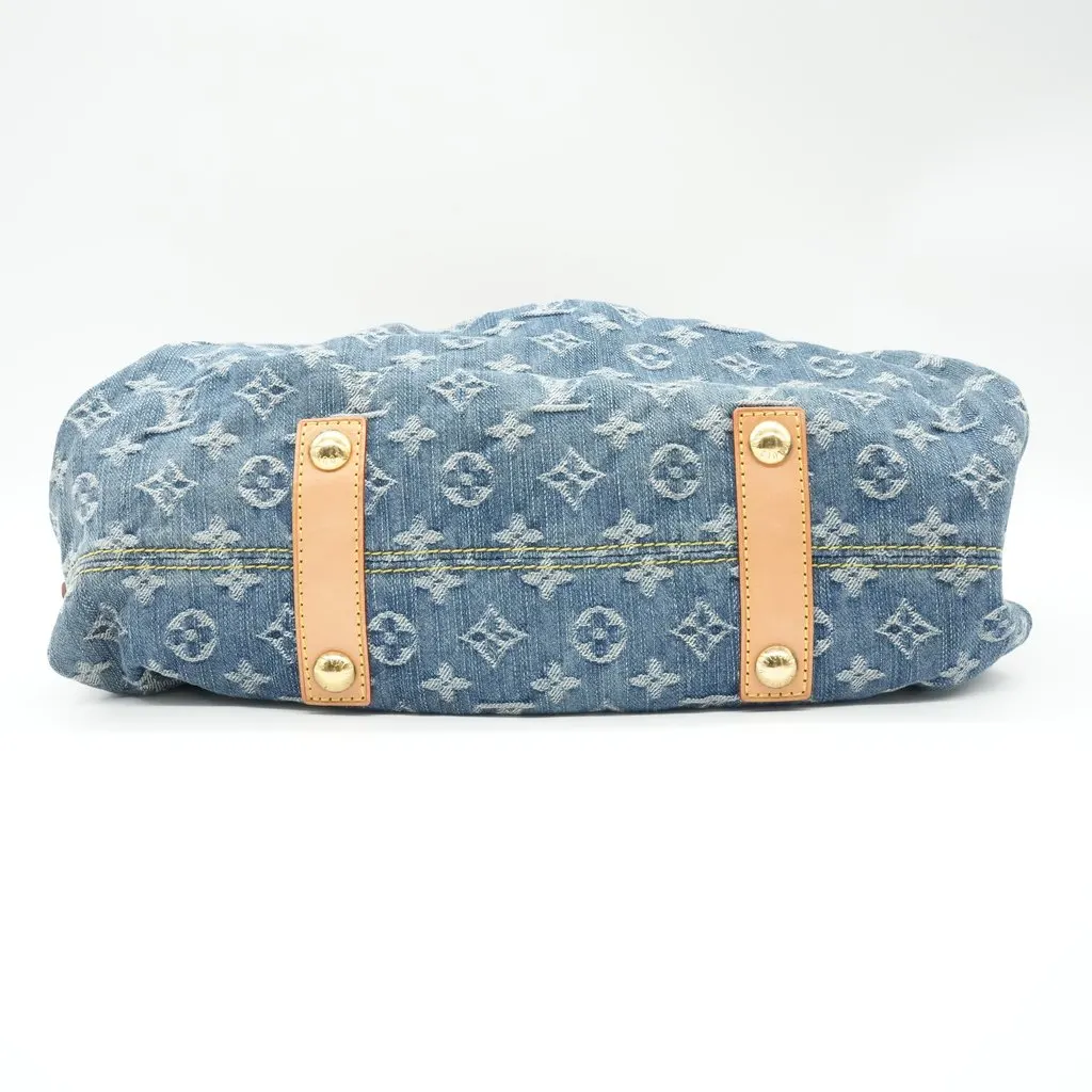 Louis Vuitton Neo Cabby MM Denim Blue Denim Good - Inside View