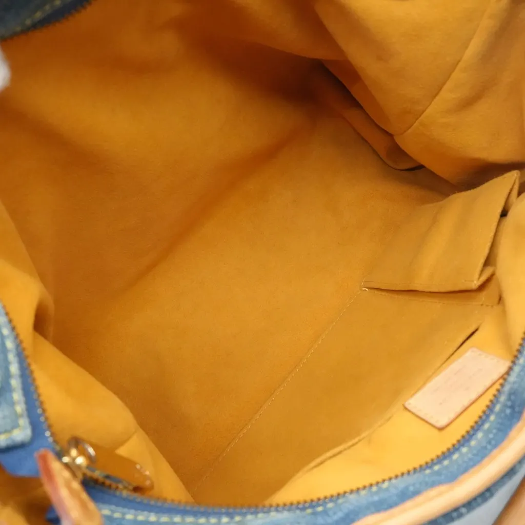 Louis Vuitton Neo Cabby MM Denim Blue Denim Good - Model View