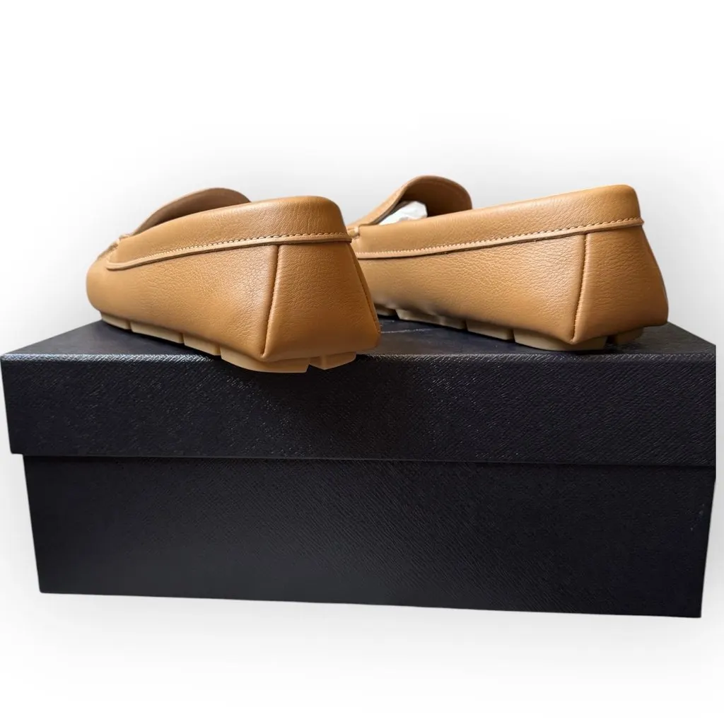 Prada Prada Loafer Shoes Camel Leather Never worn, with tag - Back View
