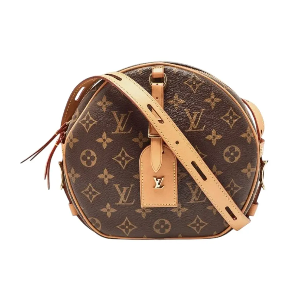 Louis Vuitton Boite Chapeau Souple Brown Leather Good - Front View