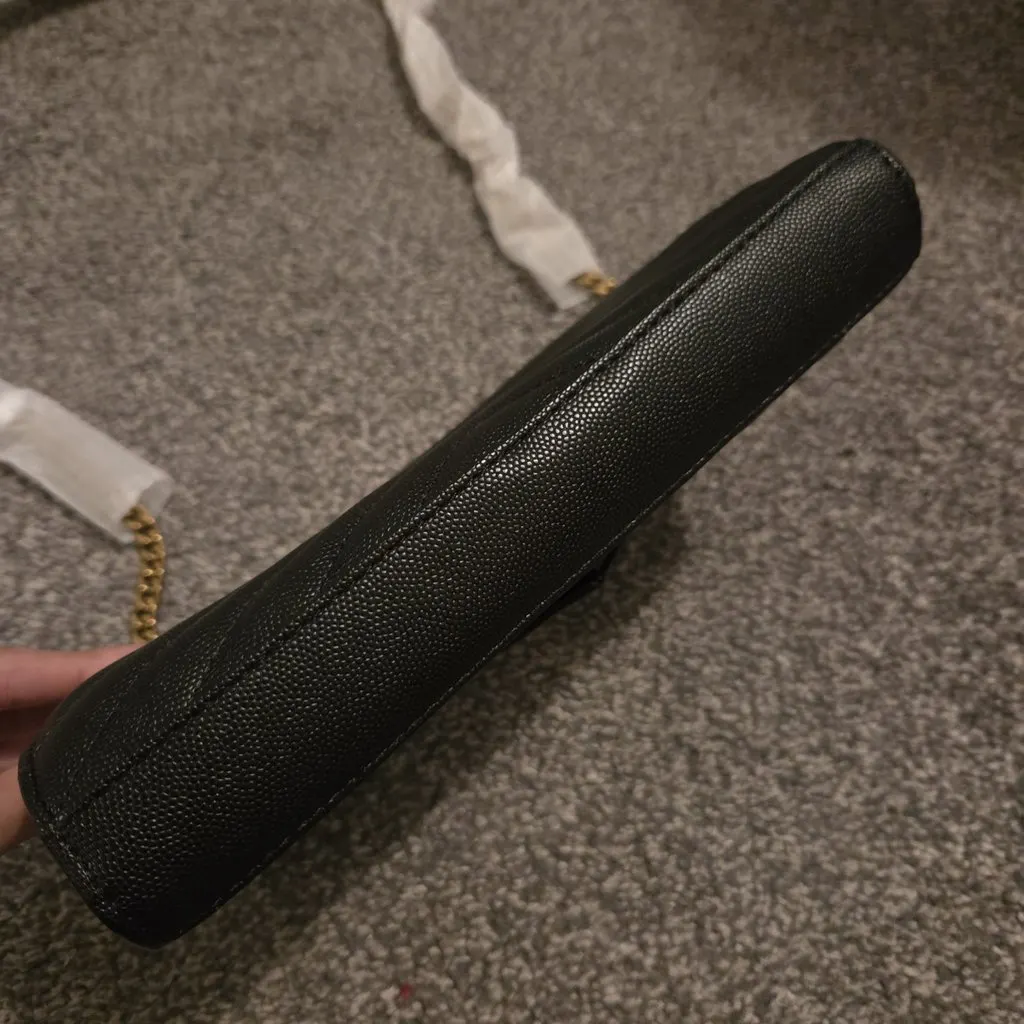 Saint Laurent Envelope Black Leather Never worn - Inside View