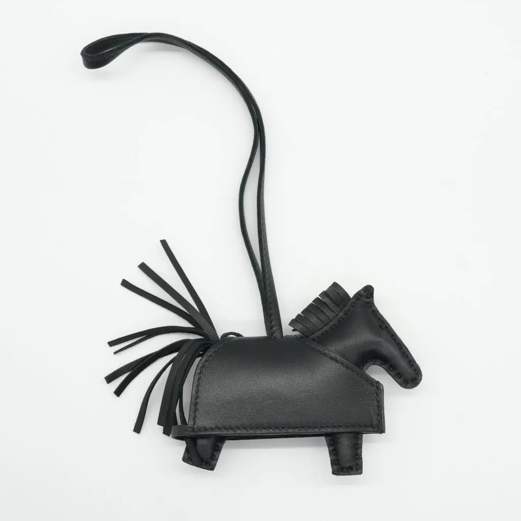 Hermès Rodeo Robeo Rock Charm Noir Stamp K(2025) Black Leather Very good - Inside View
