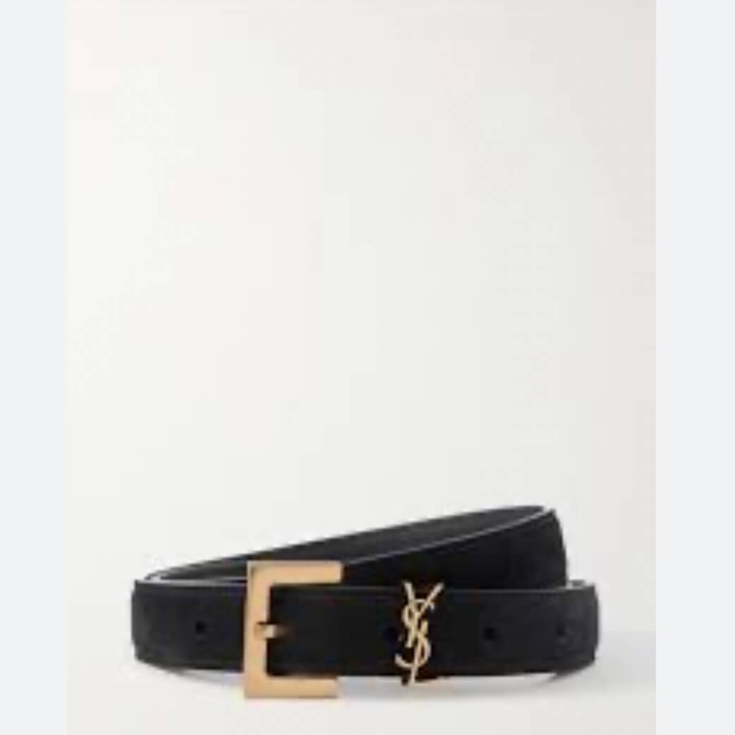 Saint Laurent Suede Belt - Back view