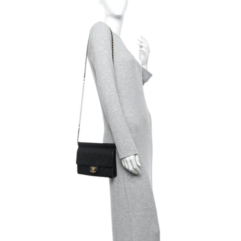 Chanel Timeless/Classique Black Leather Very good - Back View