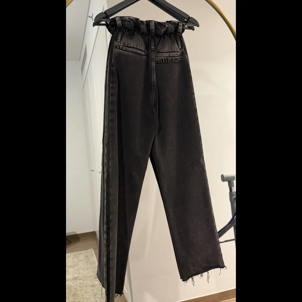 Miu Miu Miu Miu Jeans Size Xs-s Black Denim Very good - Back View