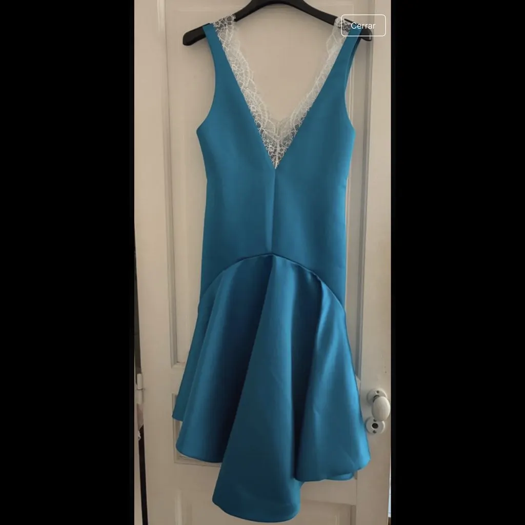 JW ANDERSON SS25 Runway 'Wrapped' Dress Blue Satin Never worn, with tag - Inside View