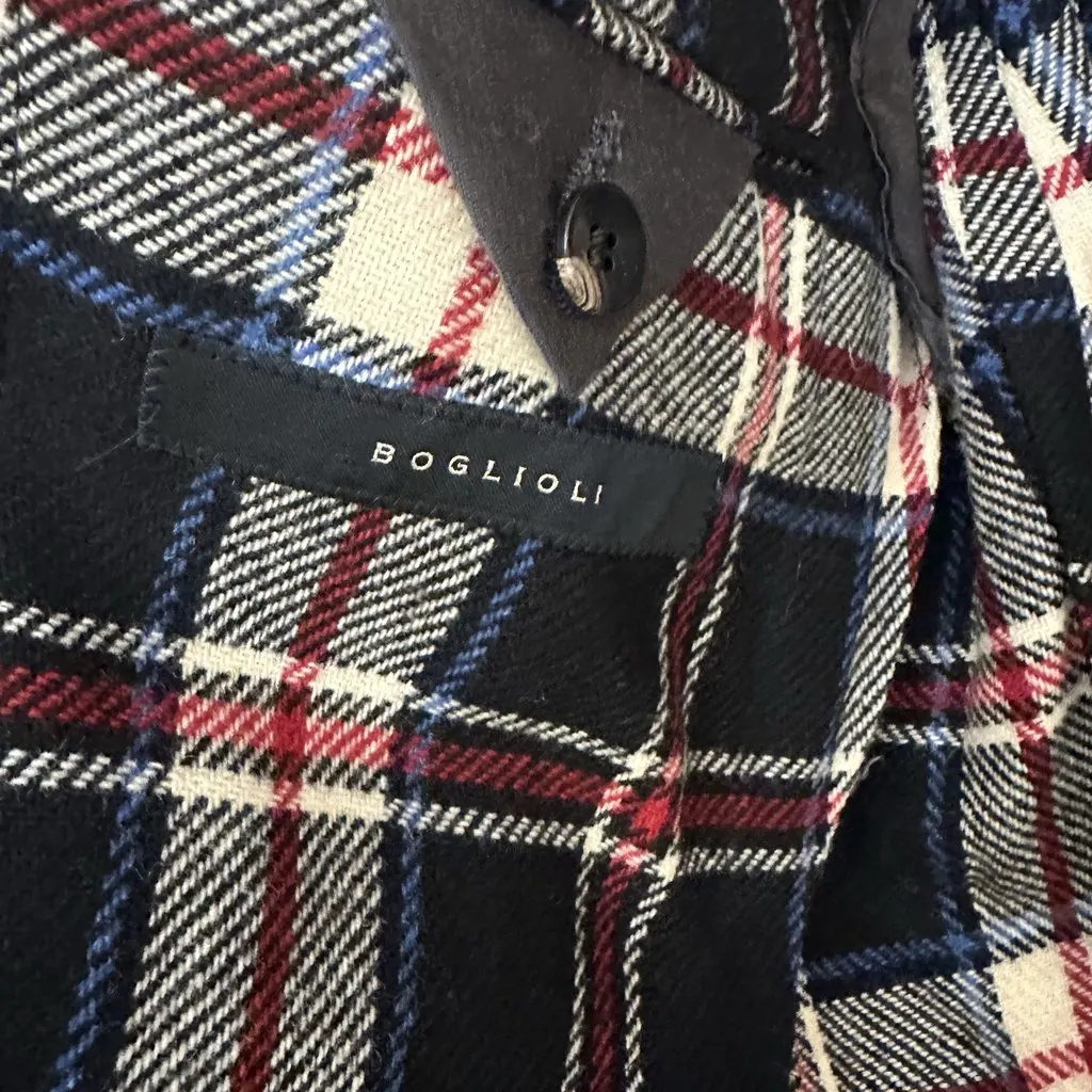 Boglioli BOGLIOLI Plaid Blazer • Size IT 50100% Wool • Made in ItalyExcellent condition Navy Wool Very good - Inside View