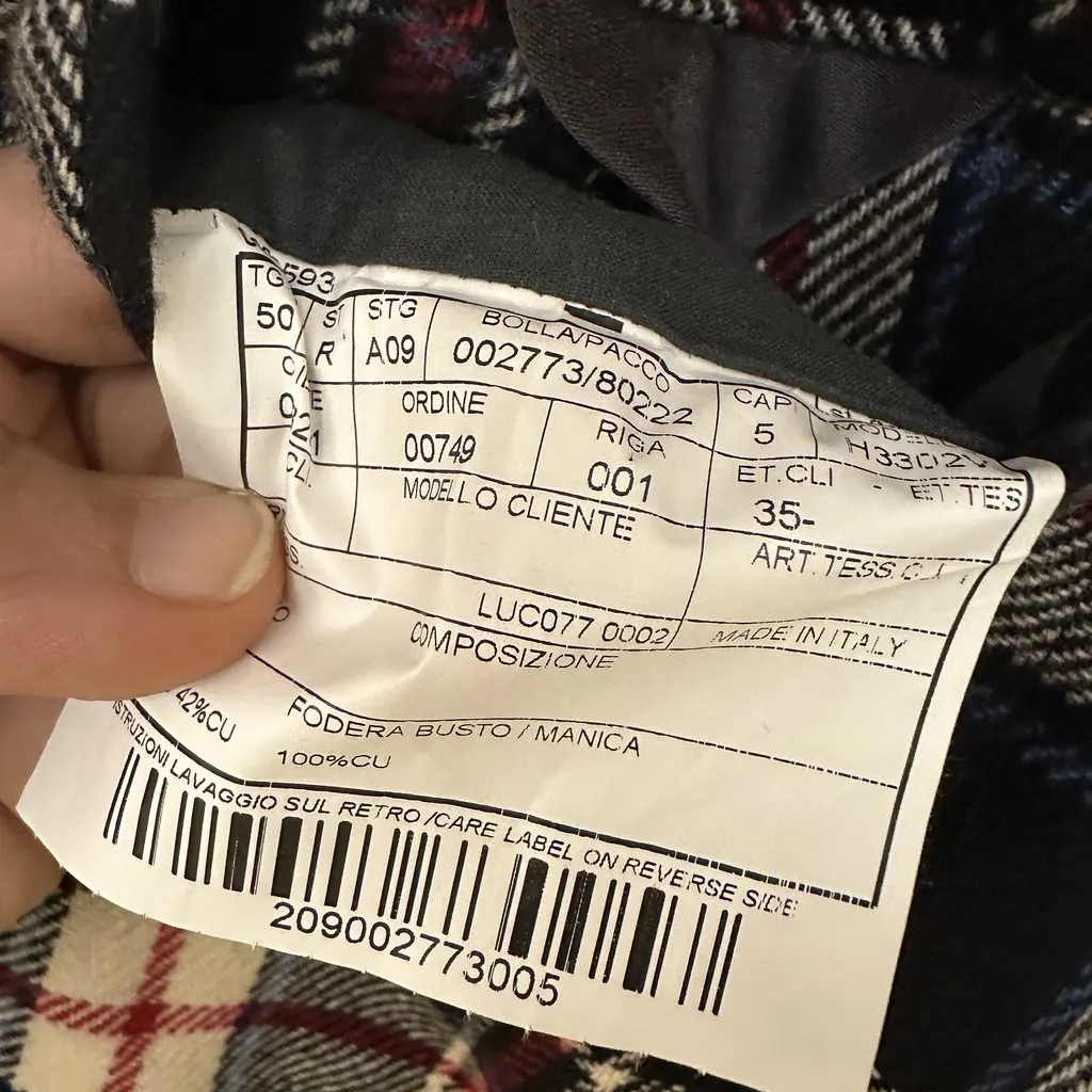 Boglioli BOGLIOLI Plaid Blazer • Size IT 50100% Wool • Made in ItalyExcellent condition Navy Wool Very good - Model View