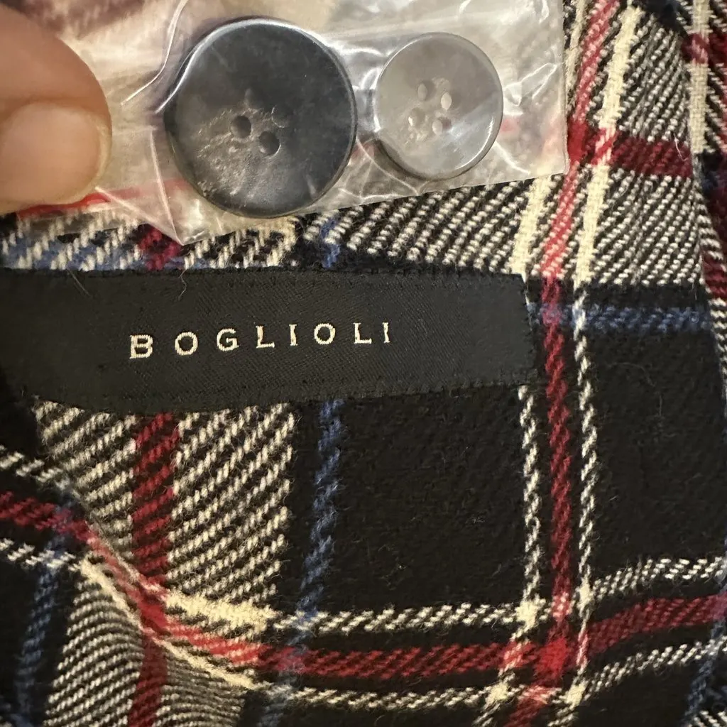 Boglioli BOGLIOLI Plaid Blazer • Size IT 50100% Wool • Made in ItalyExcellent condition Navy Wool Very good - Box View