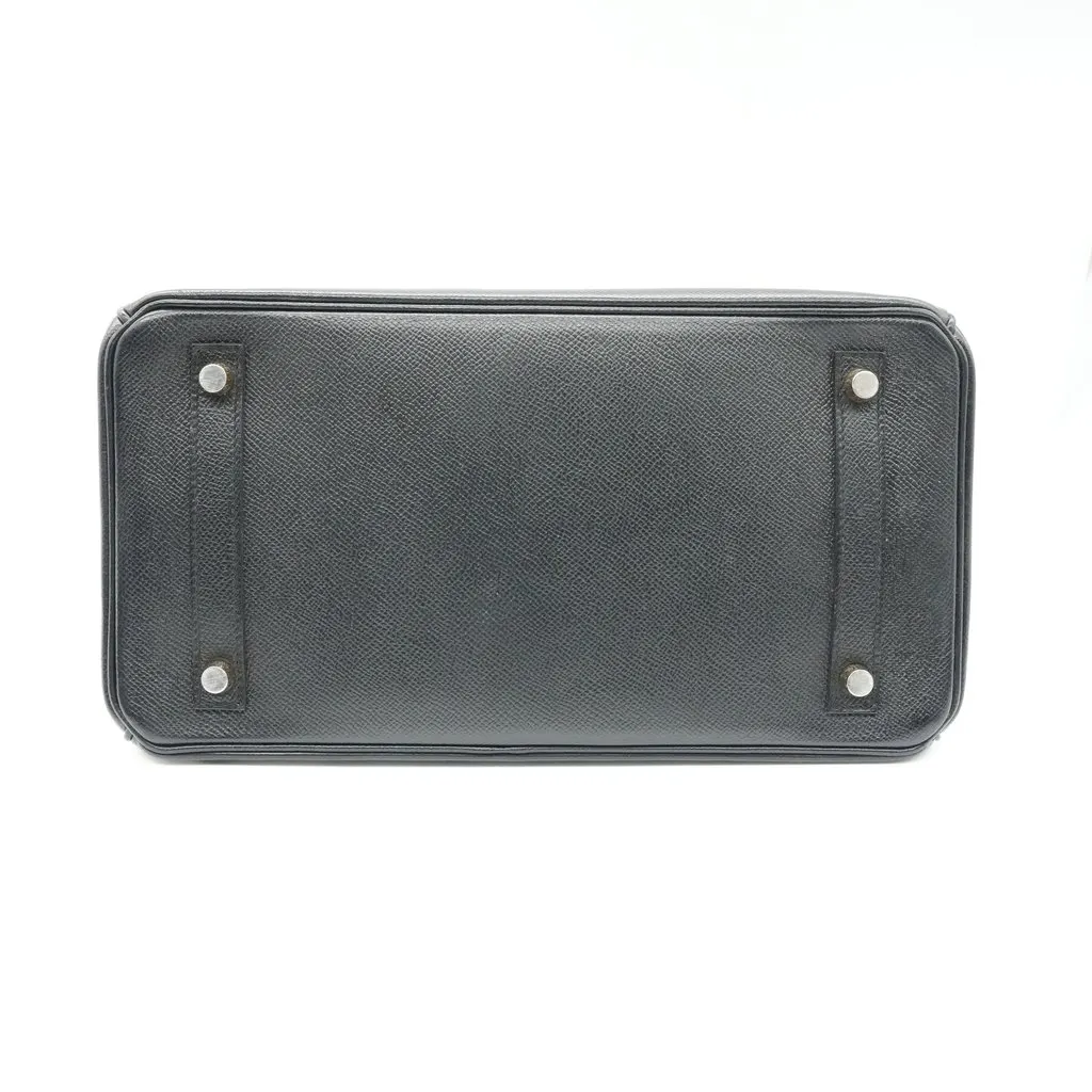 Hermès Birkin 30 Epsom Noir Stamp:Y(2020) Black Leather Fair - Inside View