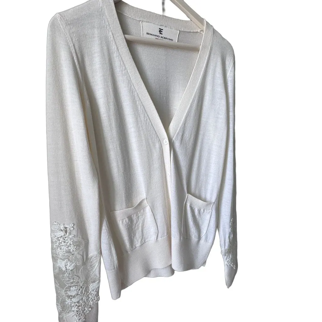 Ermanno Scervino 100% virgin wool cardigan