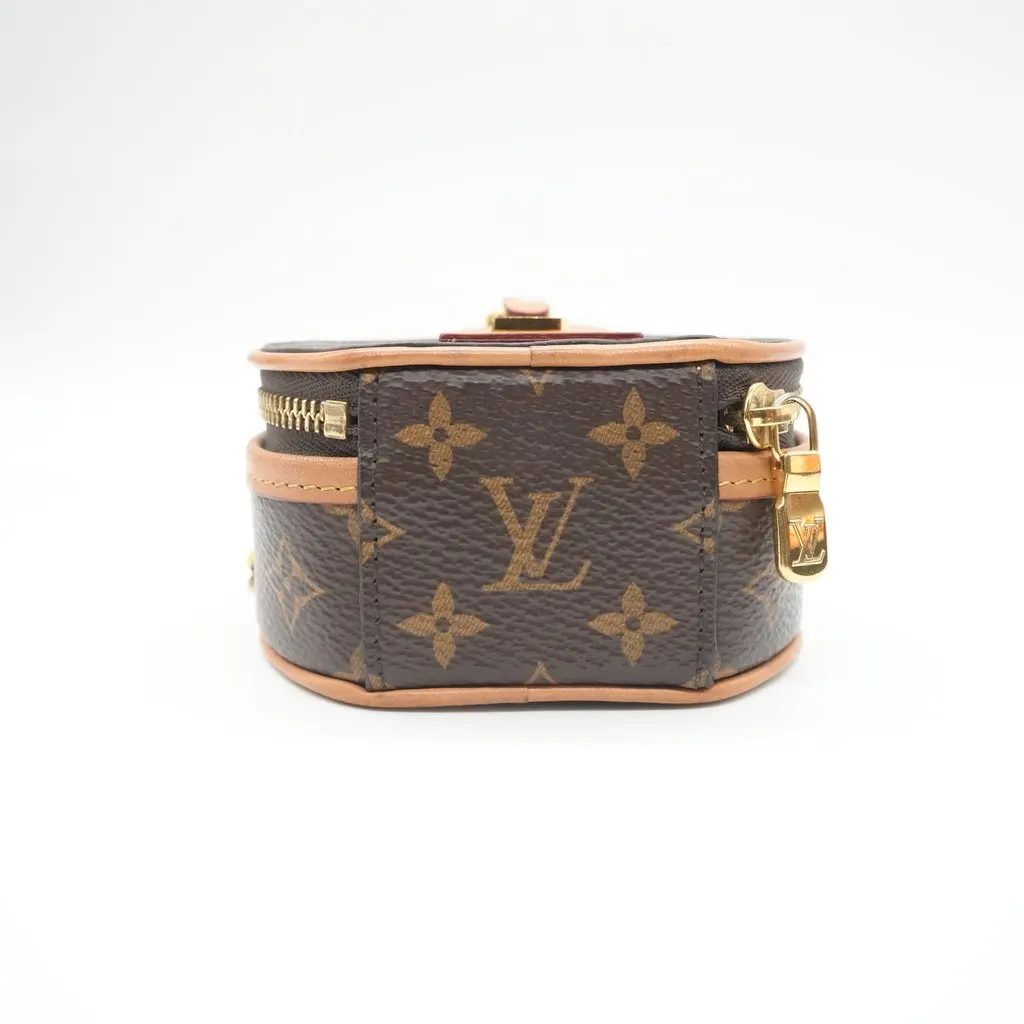 Louis Vuitton Monogram Boite Chapeau Crossbody Brown Canvas Good - Inside View