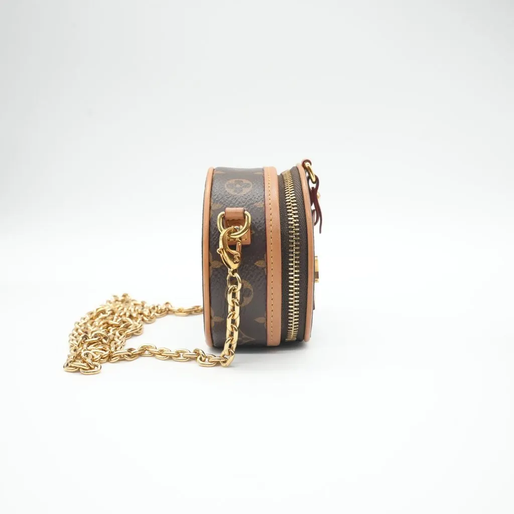 Louis Vuitton Monogram Boite Chapeau Crossbody Brown Canvas Good - Box View