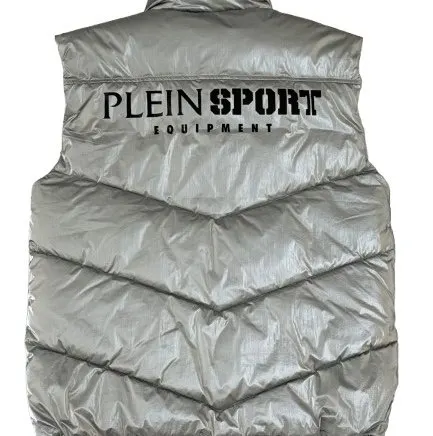 Philipp Plein Philippine Plein Sport Nylon Crease Vest Metallic Polyester Never worn - Back View