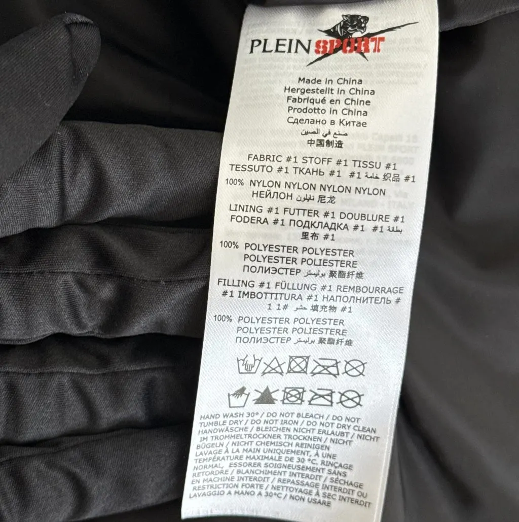 Philipp Plein Philippine Plein Sport Nylon Crease Vest Metallic Polyester Never worn - Model View
