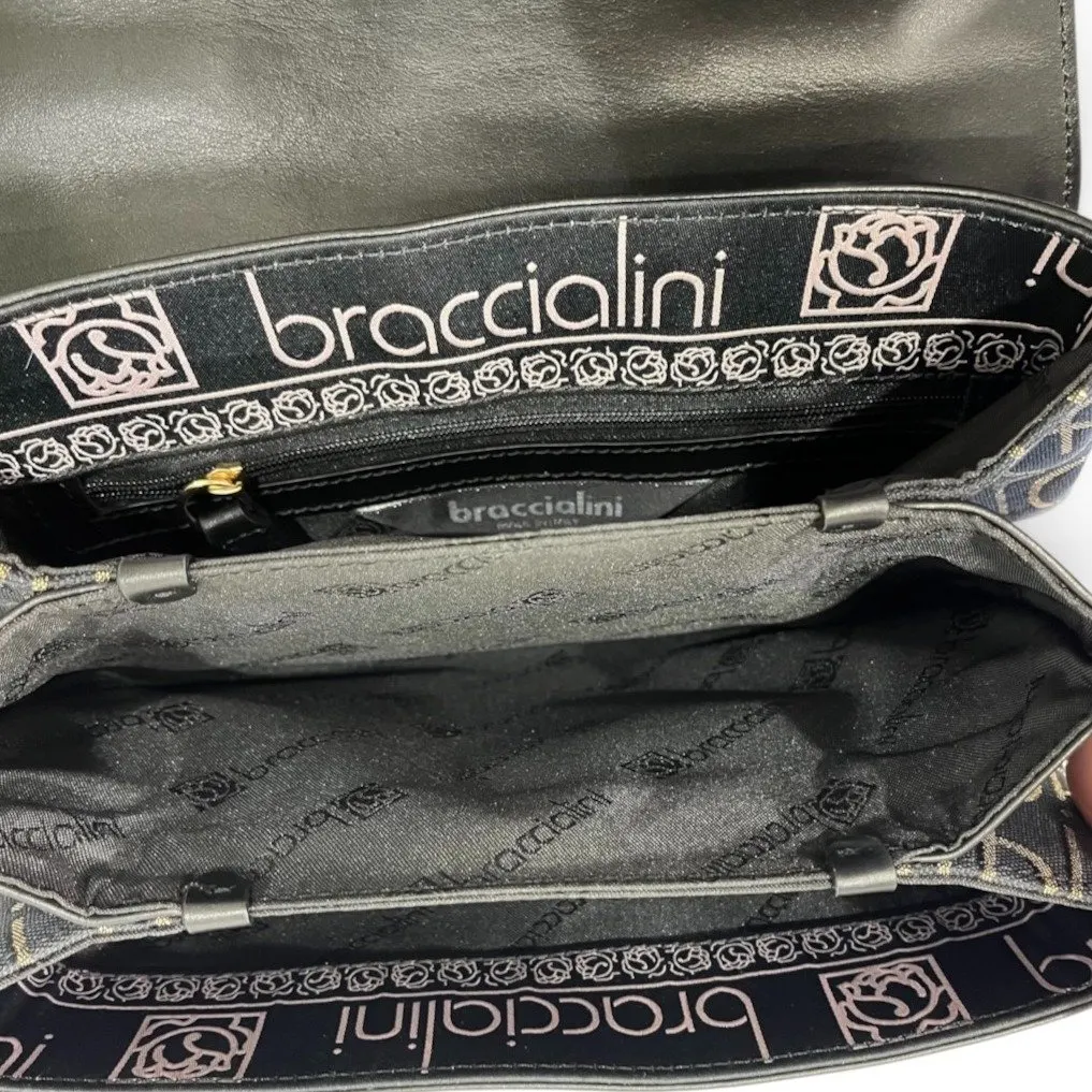 Braccialini Iris Orsetto Black Leather Never worn - Model View