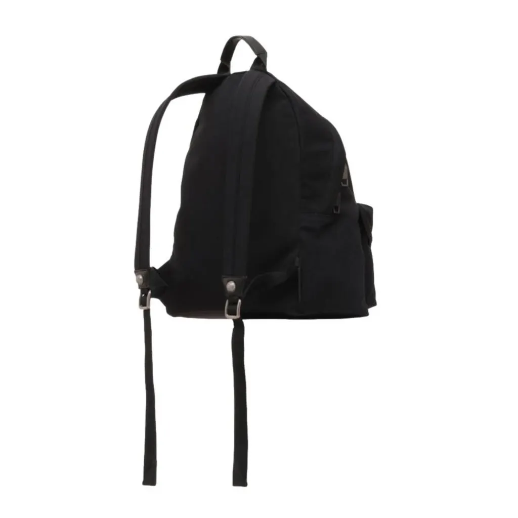Balmain B-Back Black Nylon White Logo Backpack Black Leather Never worn - Inside View
