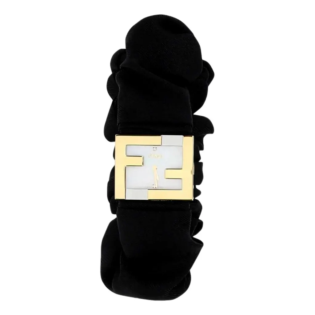 Fendi Fendimania Baguette Black Nylon Timepiece Watch Black Never worn - Inside View
