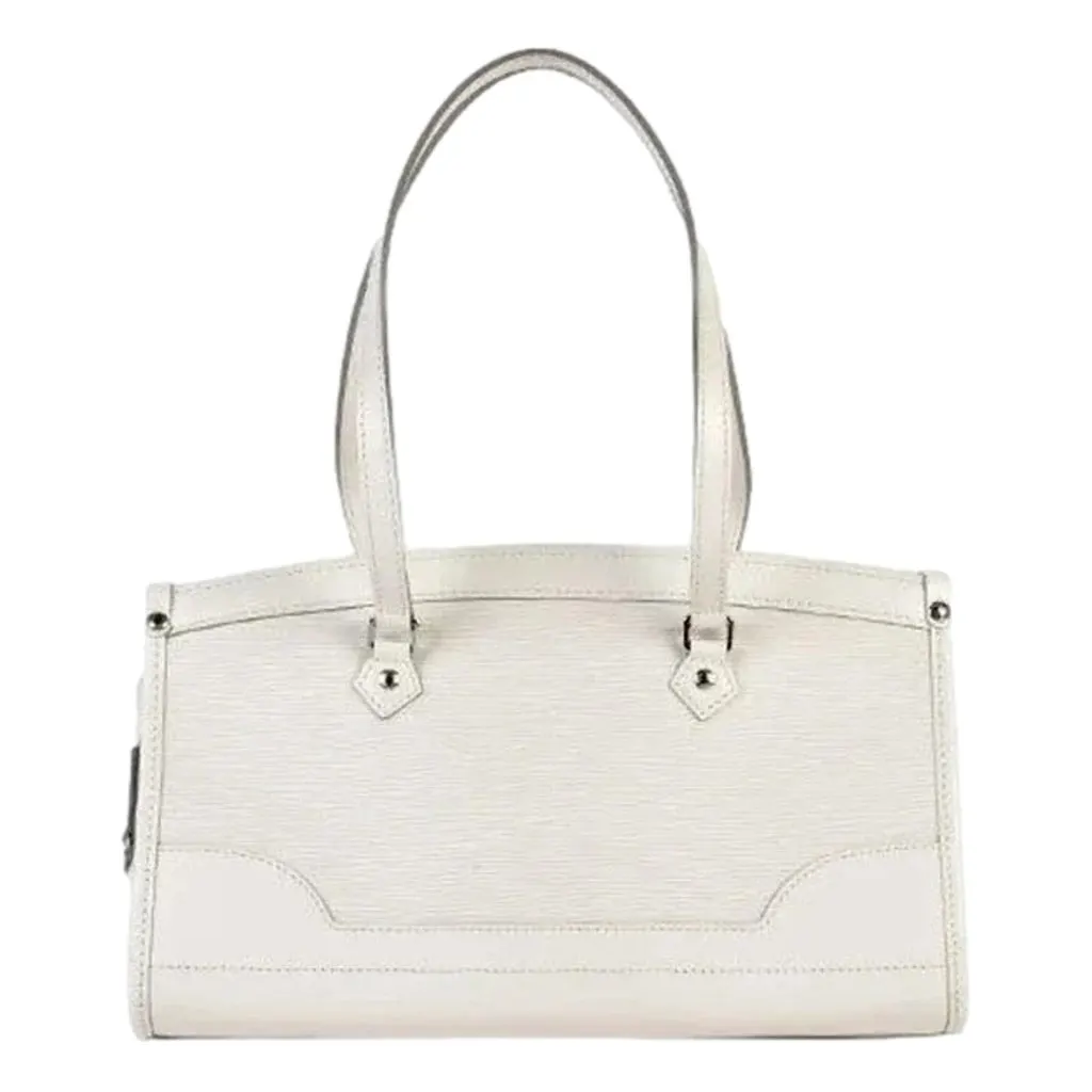 Louis Vuitton Madeleine PM White Epi Leather Shoulder Bag White Leather Good - Back View