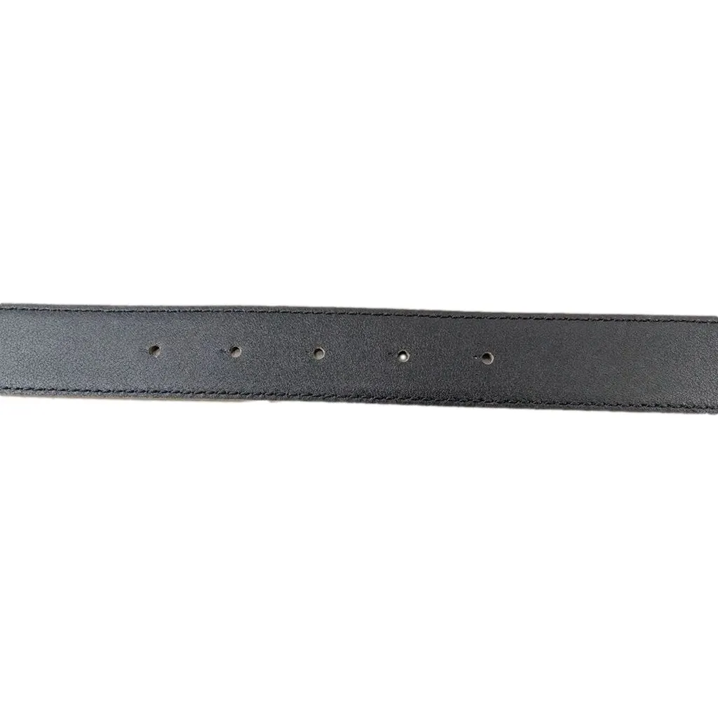 Balenciaga BB Signature Canvas Leather Belt Monogram Beige 75 Brown Leather Good - Model View
