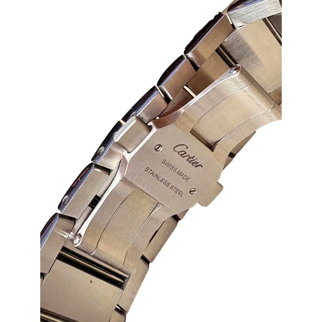 Cartier Tank Francaise Automatic 36.7mm Stainless Steel Watch Large Model White Good - Model View