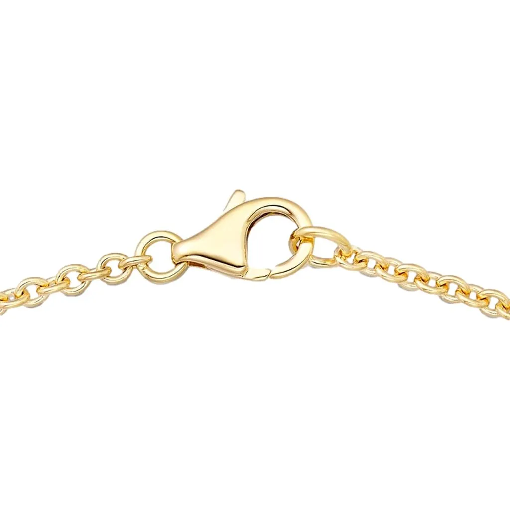 Cartier Love Pendant Interlocking Necklace 18k Yellow Gold Gold Lace Good - Inside View