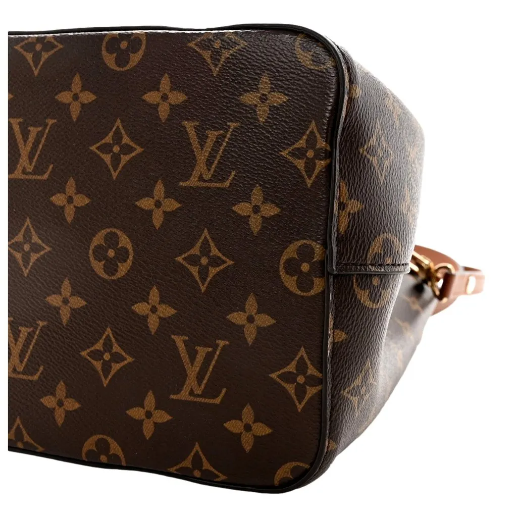 Louis Vuitton Monogram Neonoe MM Carmel Brown Leather Good - Inside View