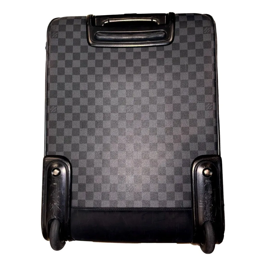 Louis Vuitton Pegase 45 Damier Graphite Canvas and Leather Rolling Suitcase Black Leather Good - Box View