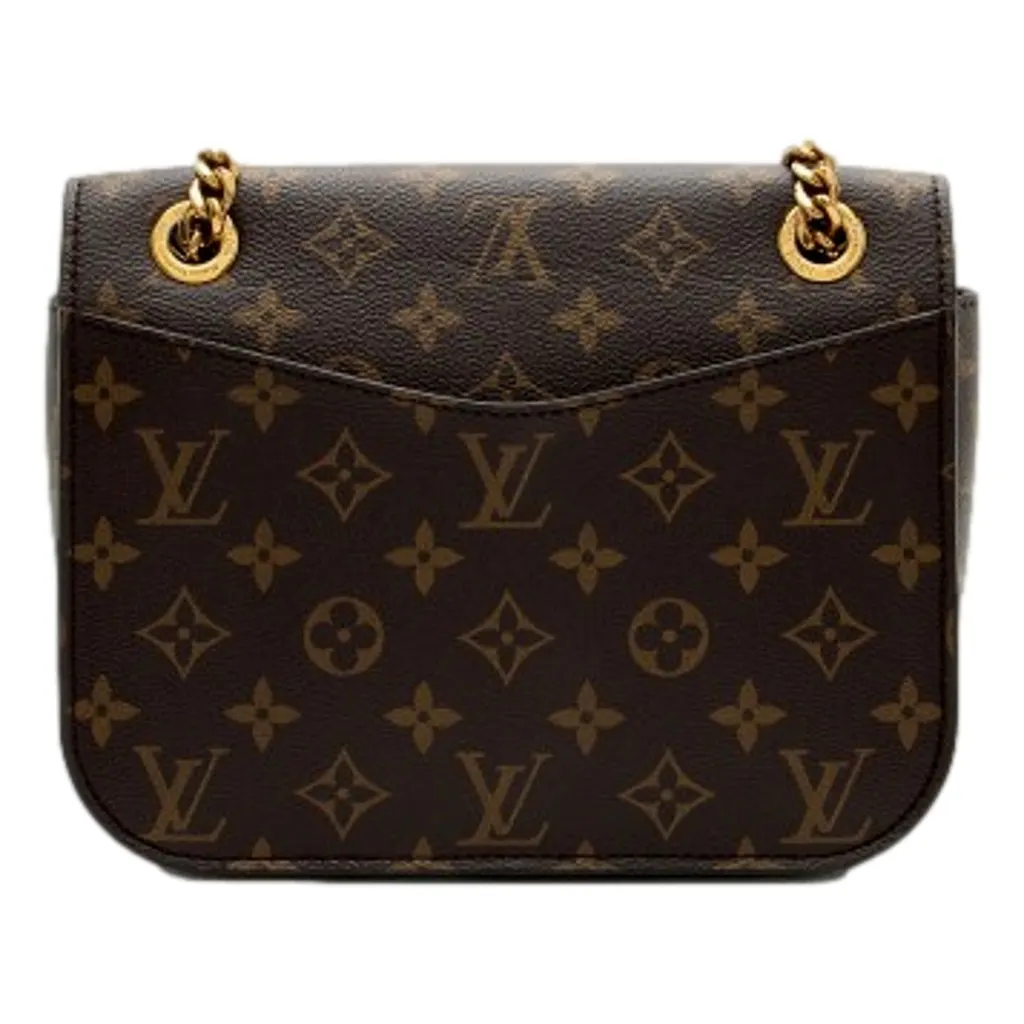 Louis Vuitton Passy Monogram Canvas Shoulder Bag Brown Canvas Good - Inside View