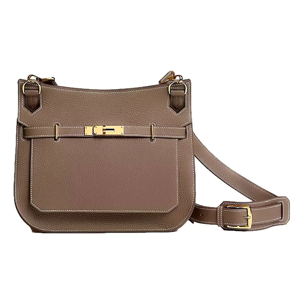 Hermès Hermes Taurillon Clemence Jypsiere 28 Etoupe Gold Hardware 2026 MultiColor Leather Never worn - Front View