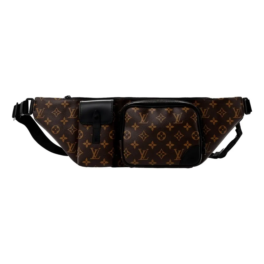 Louis Vuitton Louis Vuitton Monogram Macassar Christopher Bumbag Brown Canvas Good - Front View