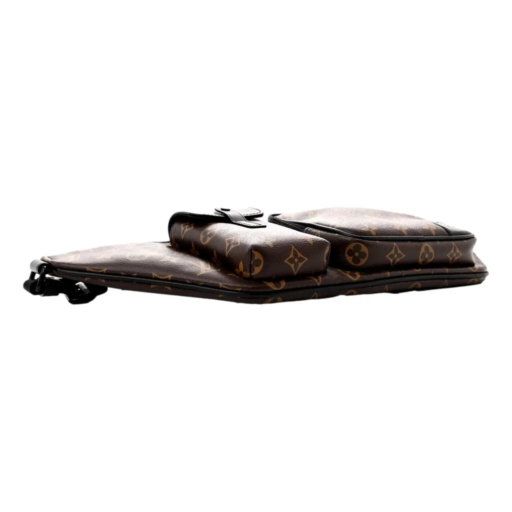 Louis Vuitton Louis Vuitton Monogram Macassar Christopher Bumbag Brown Canvas Good - Inside View