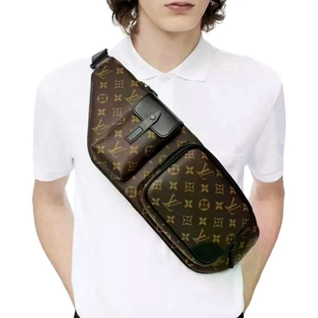 Louis Vuitton Louis Vuitton Monogram Macassar Christopher Bumbag Brown Canvas Good - Box View