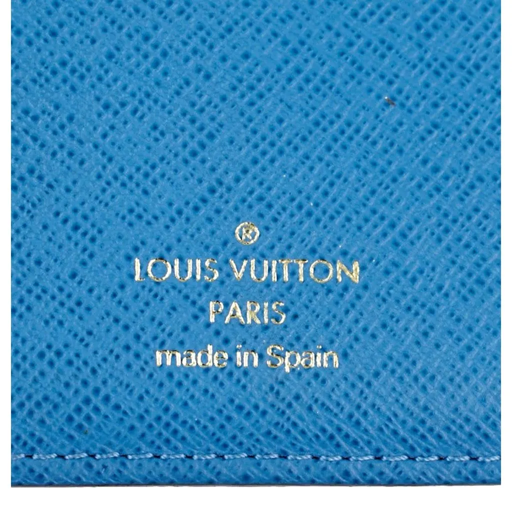 Louis Vuitton Monogram Canvas Koala Agenda PM Blue Notebook Cover Brown Canvas Good - Model View