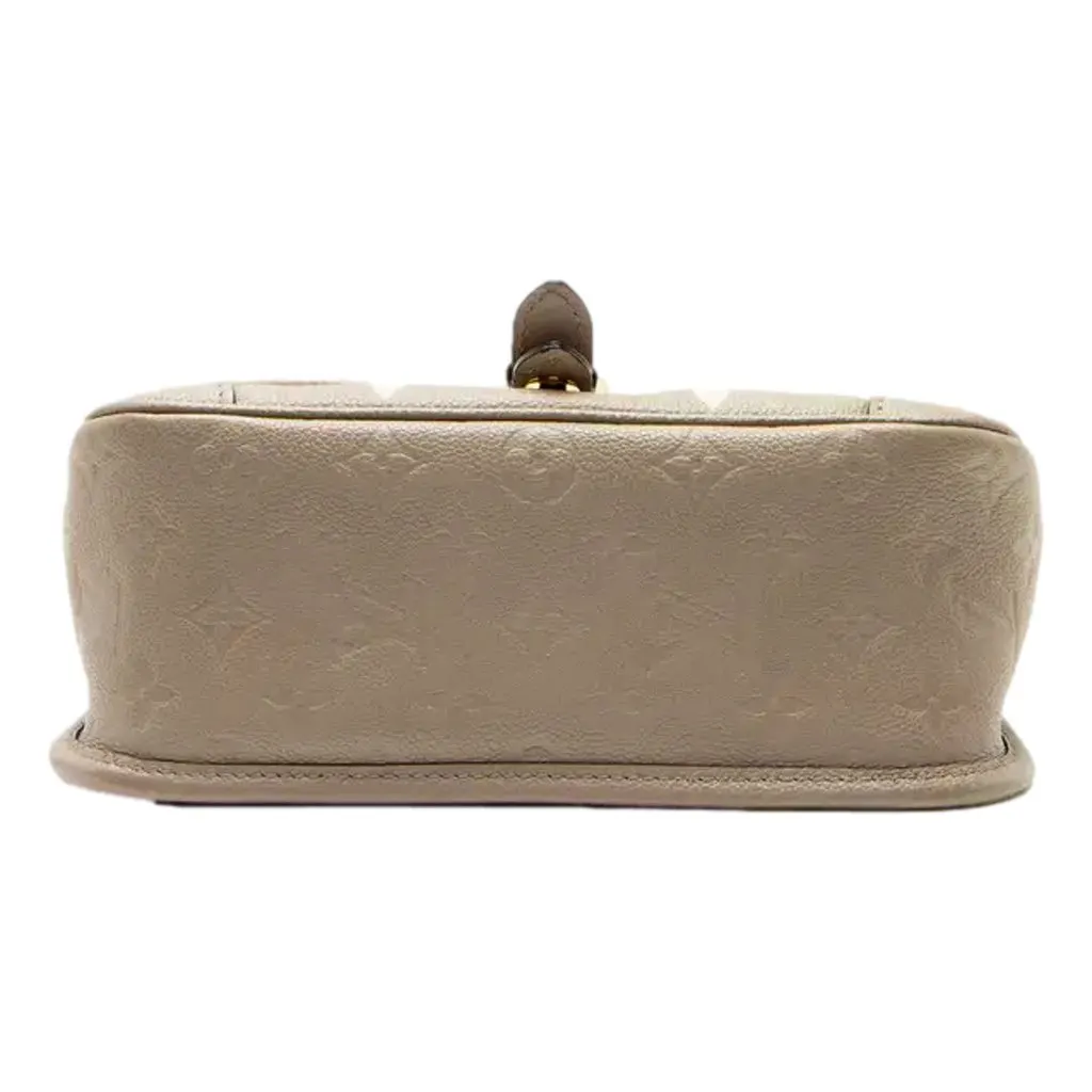 Louis Vuitton Diane Beige Monogram Empreinte Leather Crossbody Bag Beige Leather Good - Model View