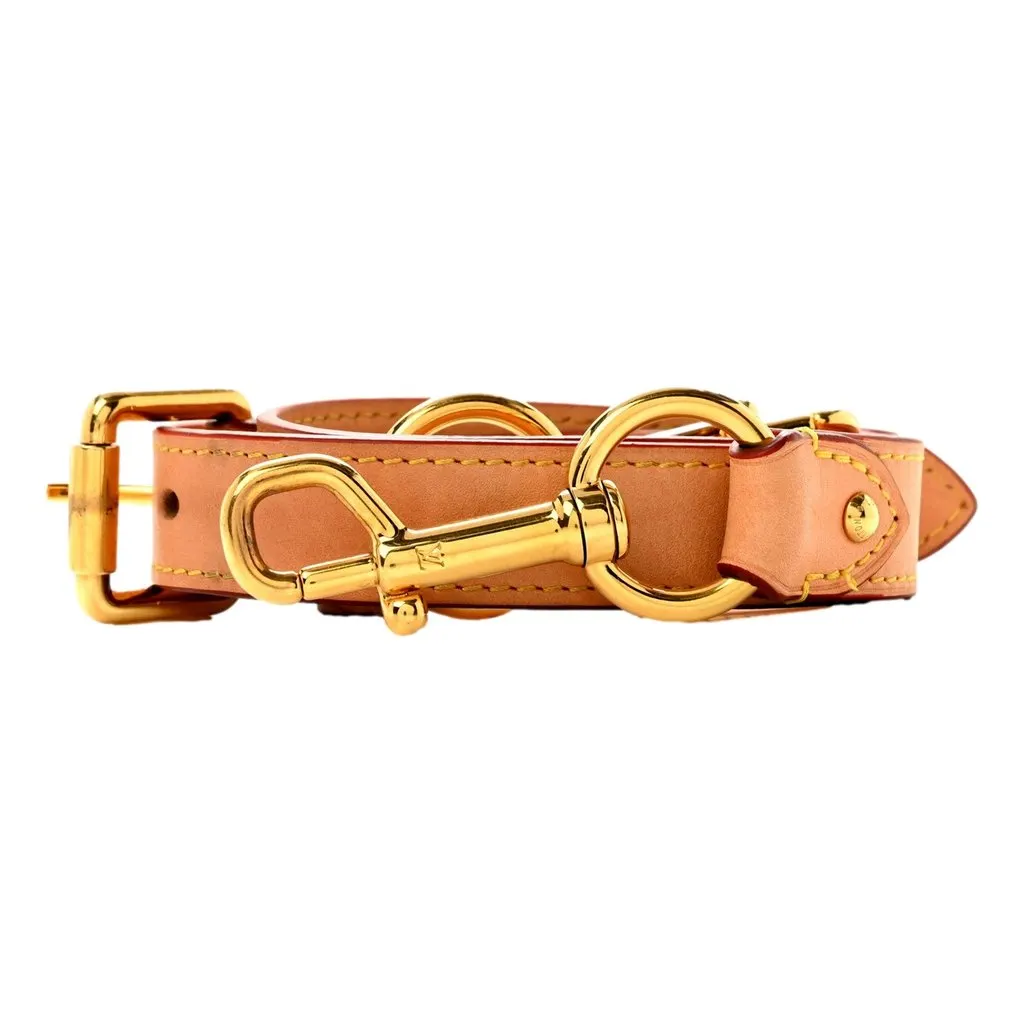 Louis Vuitton Detachable 25mm Vachetta Leather Shoulder Strap Accessory Brown Leather Good - Front View