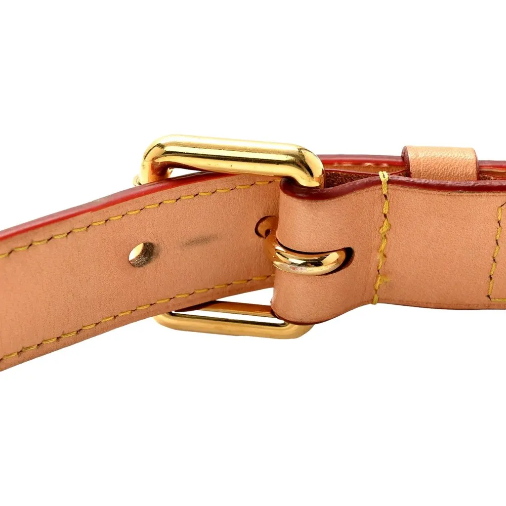 Louis Vuitton Detachable 25mm Vachetta Leather Shoulder Strap Accessory Brown Leather Good - Model View