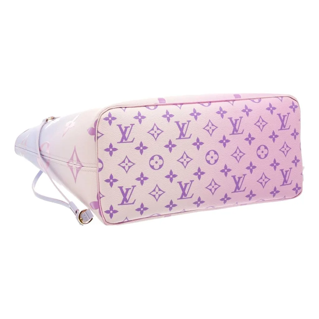 Louis Vuitton Neverfull MM Sunrise Petal Pastel Pink Canvas Leather Tote Bag Pink Leather Good - Box View