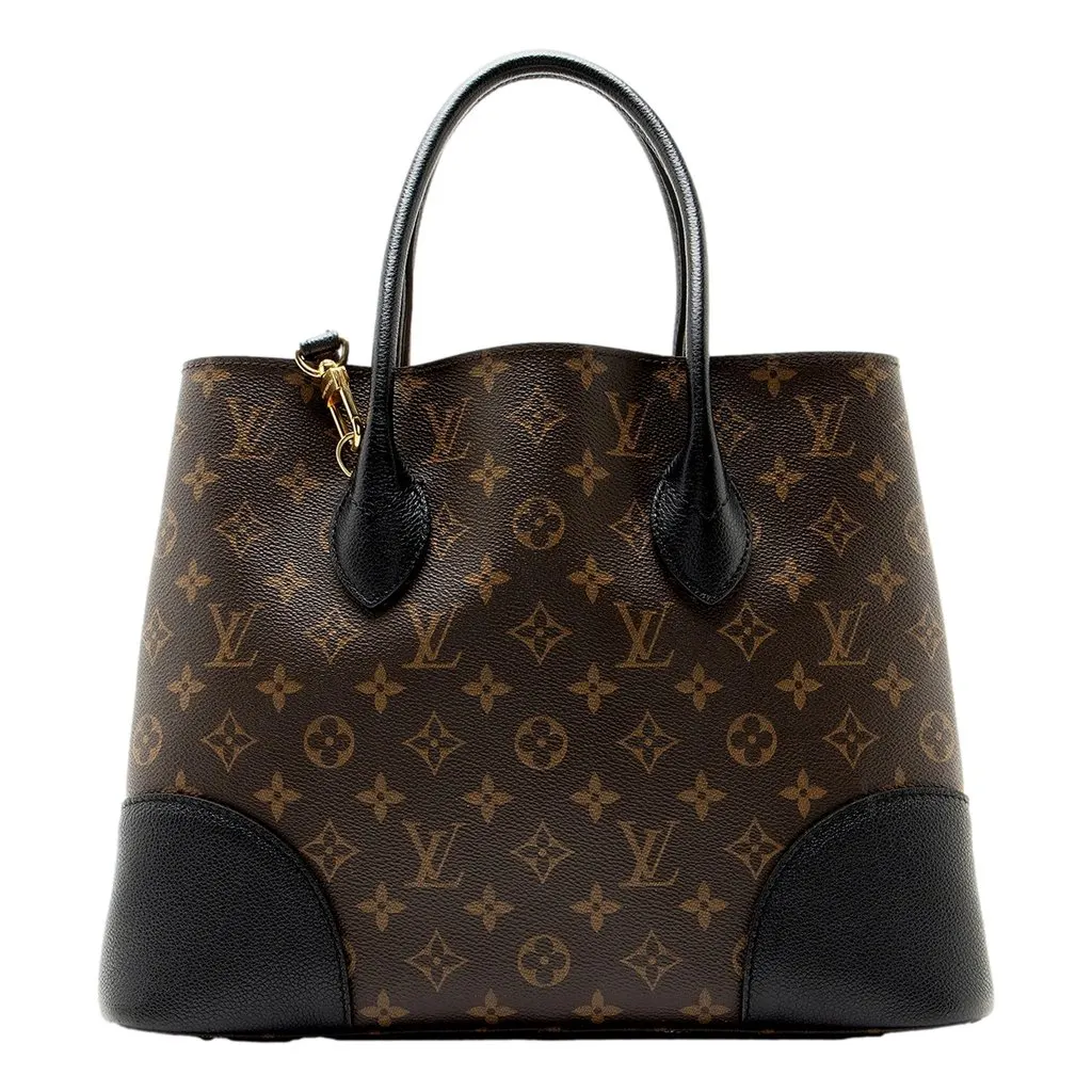 Louis Vuitton Flandrin Monogram Canvas Leather Handbag with Strap Brown Leather Good - Inside View