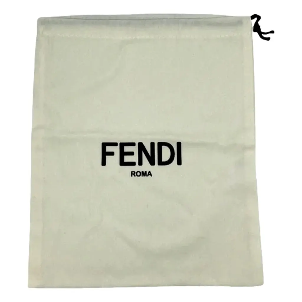 Fendi Fendigraphy Nano Hobo FF Canvas Leather Mini Bag Brown and White Brown Canvas Never worn - Model View