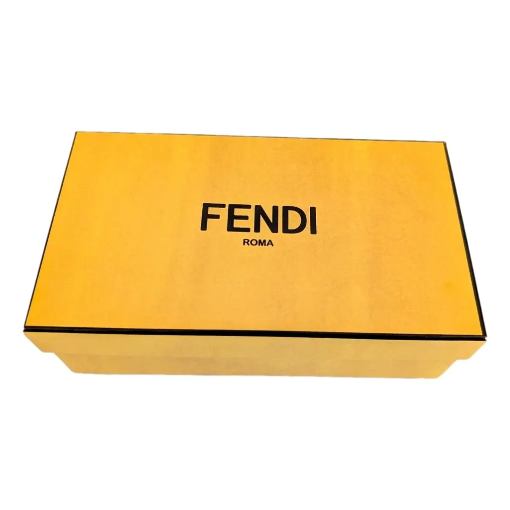 Fendi Fendi FF Diamonds Pesca Pink Calfskin Leather Continental Wallet Pink Leather Never worn - Box View