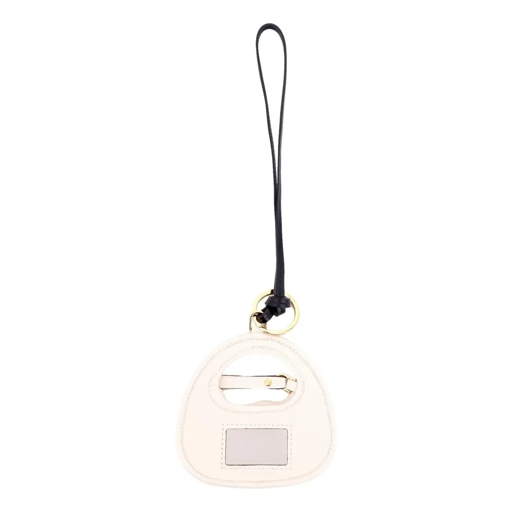 Miu Miu Wander Quilted Matelasse Leather Bag Charm in White White Leather Never worn - Inside View