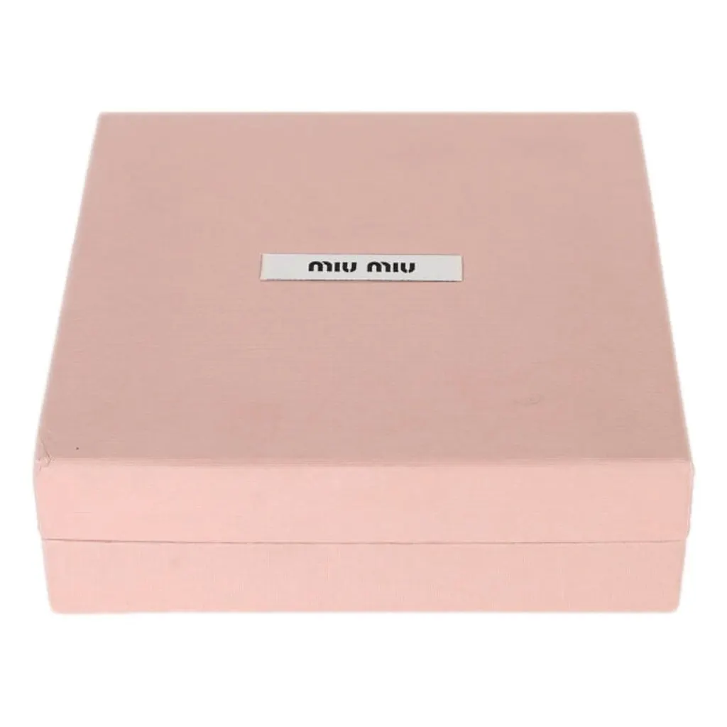 Miu Miu Trick Nappa Leather Pompom Bag Charm in Blue and Brown with Gold Hardware Brown Leather Never worn - Model View