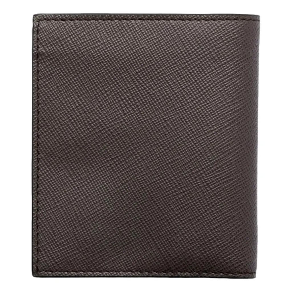 Prada Smoky Emerald Saffiano Leather Bifold Wallet MultiColor Leather Never worn - Model View