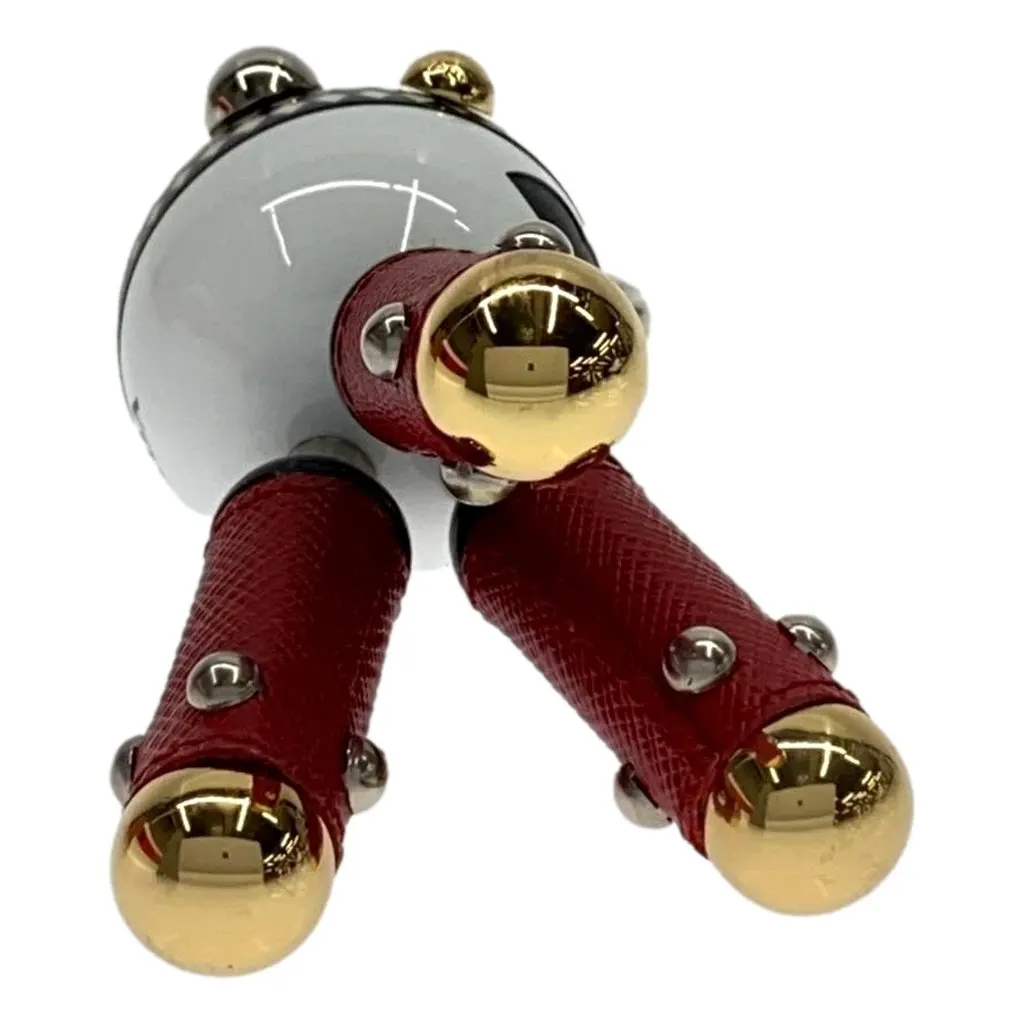 Prada Pradamalia Trick Robot Disco Leather Metal Charm Red Leather Never worn - Inside View