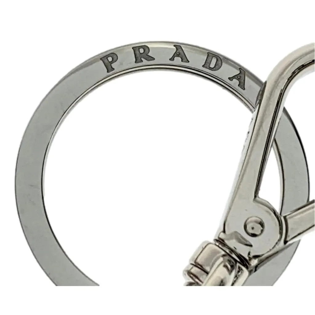 Prada Pradamalia Trick Robot Disco Leather Metal Charm Red Leather Never worn - Model View