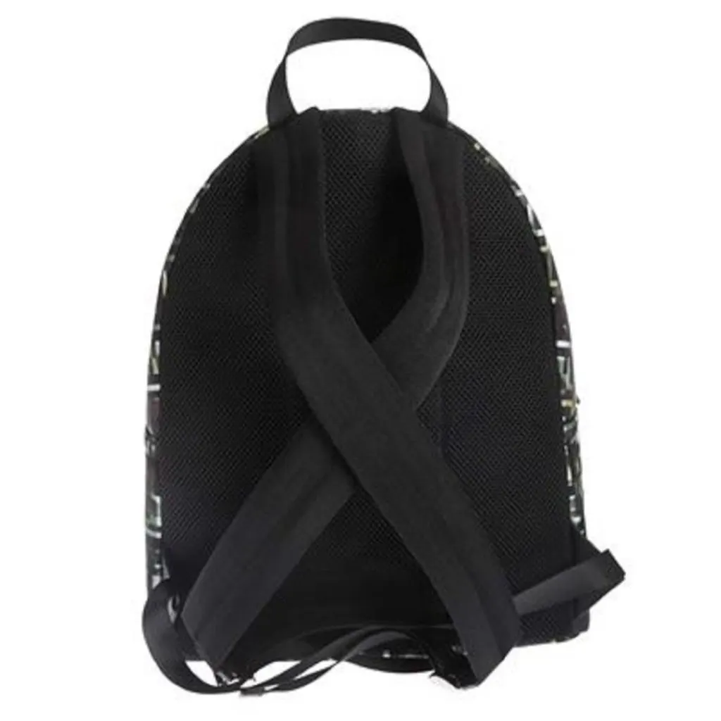 Fendi FF Zucca Nylon Multicolor Camouflage Print Large Backpack Black Never worn - Box View