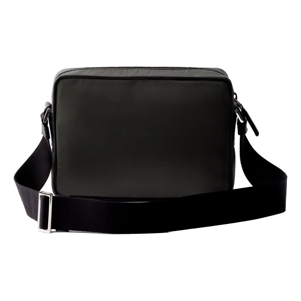 Prada Re-Nylon Saffiano Leather Camera Crossbody Zip Bag in Green Green Leather Never worn - Inside View