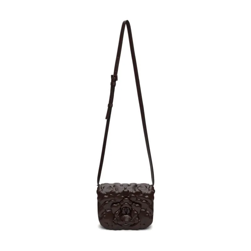 Valentino Garavani Atelier Bag 03 Rose Edition Brown Leather Crossbody Bag Brown Leather Never worn - Inside View