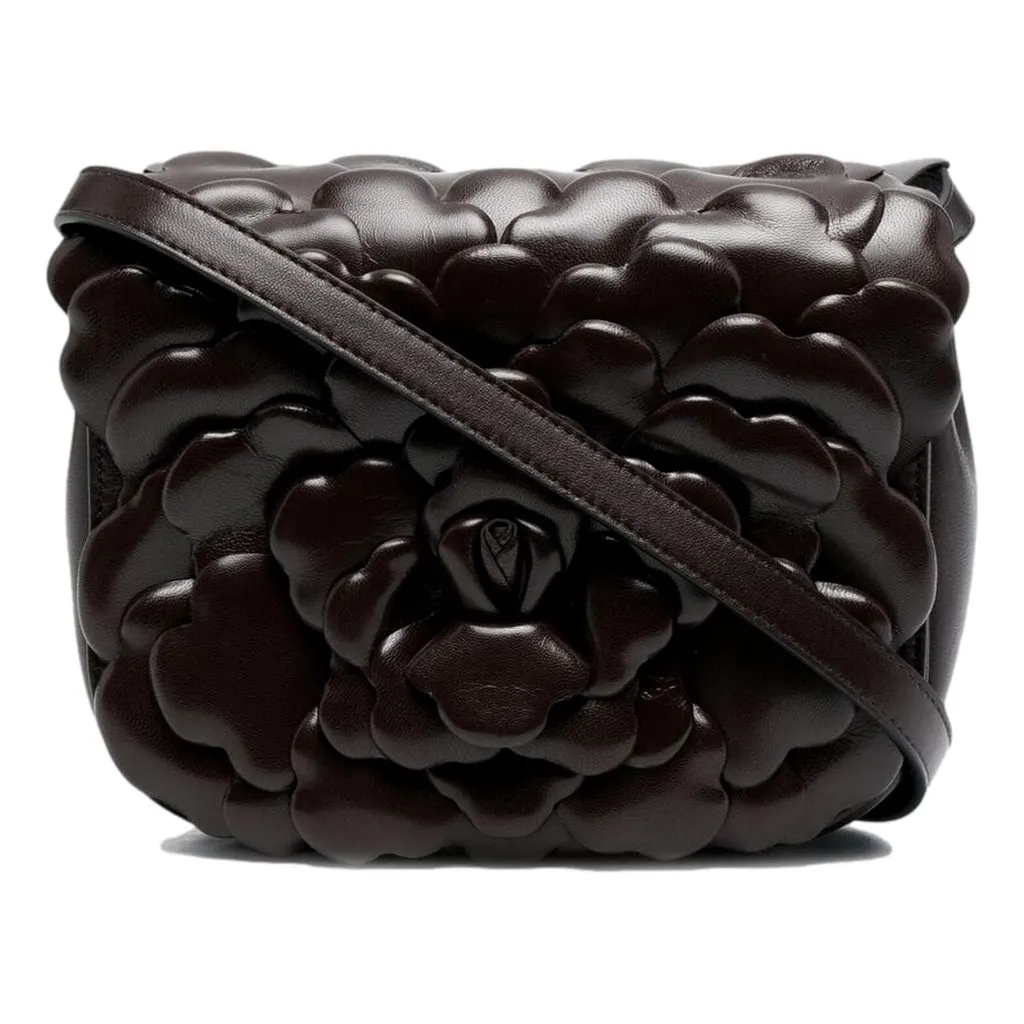 Valentino Garavani Atelier Bag 03 Rose Edition Brown Leather Crossbody Bag Brown Leather Never worn - Model View